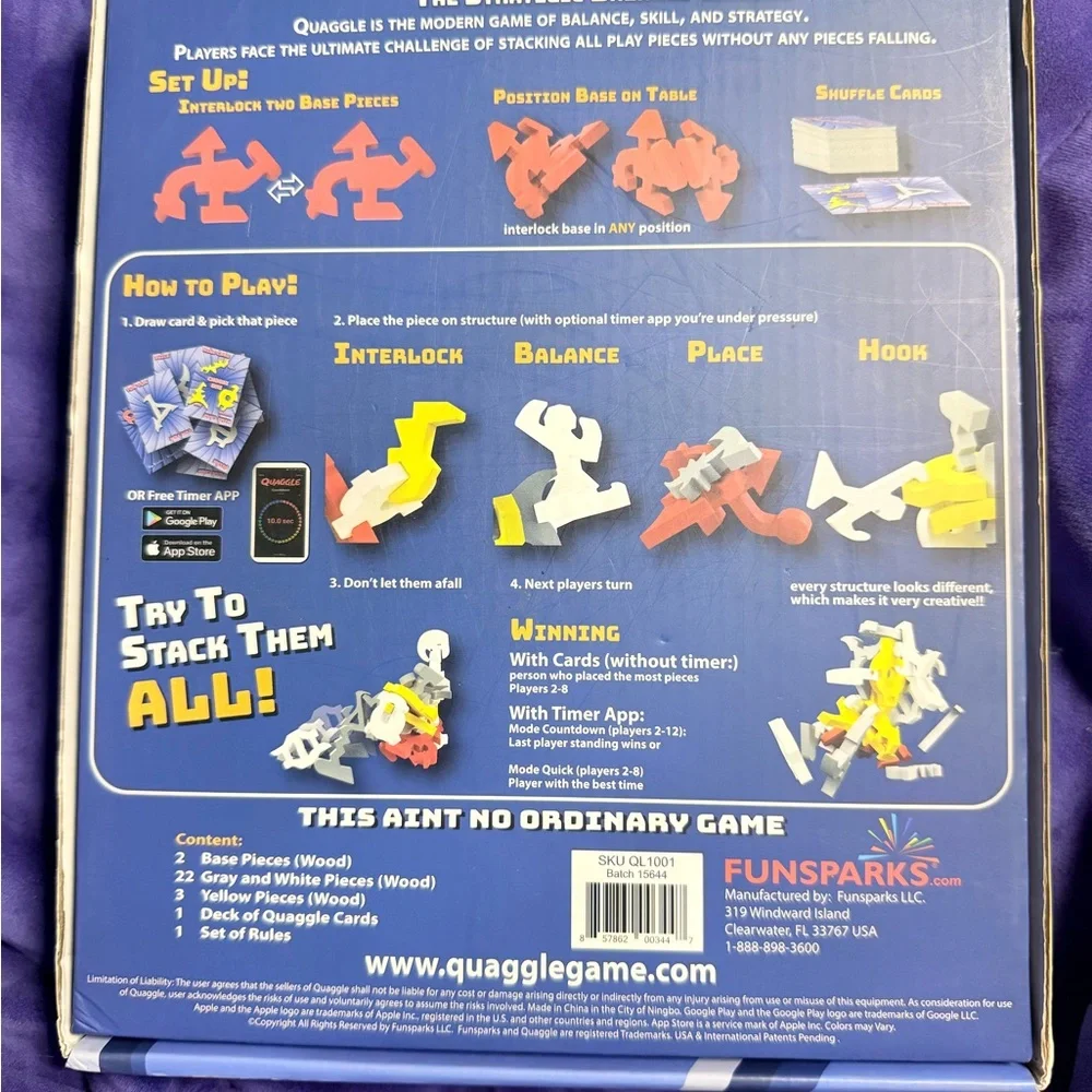 Quaggle Strategic Balance Family Game - very good condition STEM Award winning